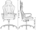 Gaming Chair With Ergonomic Adjustable Lumbar Support