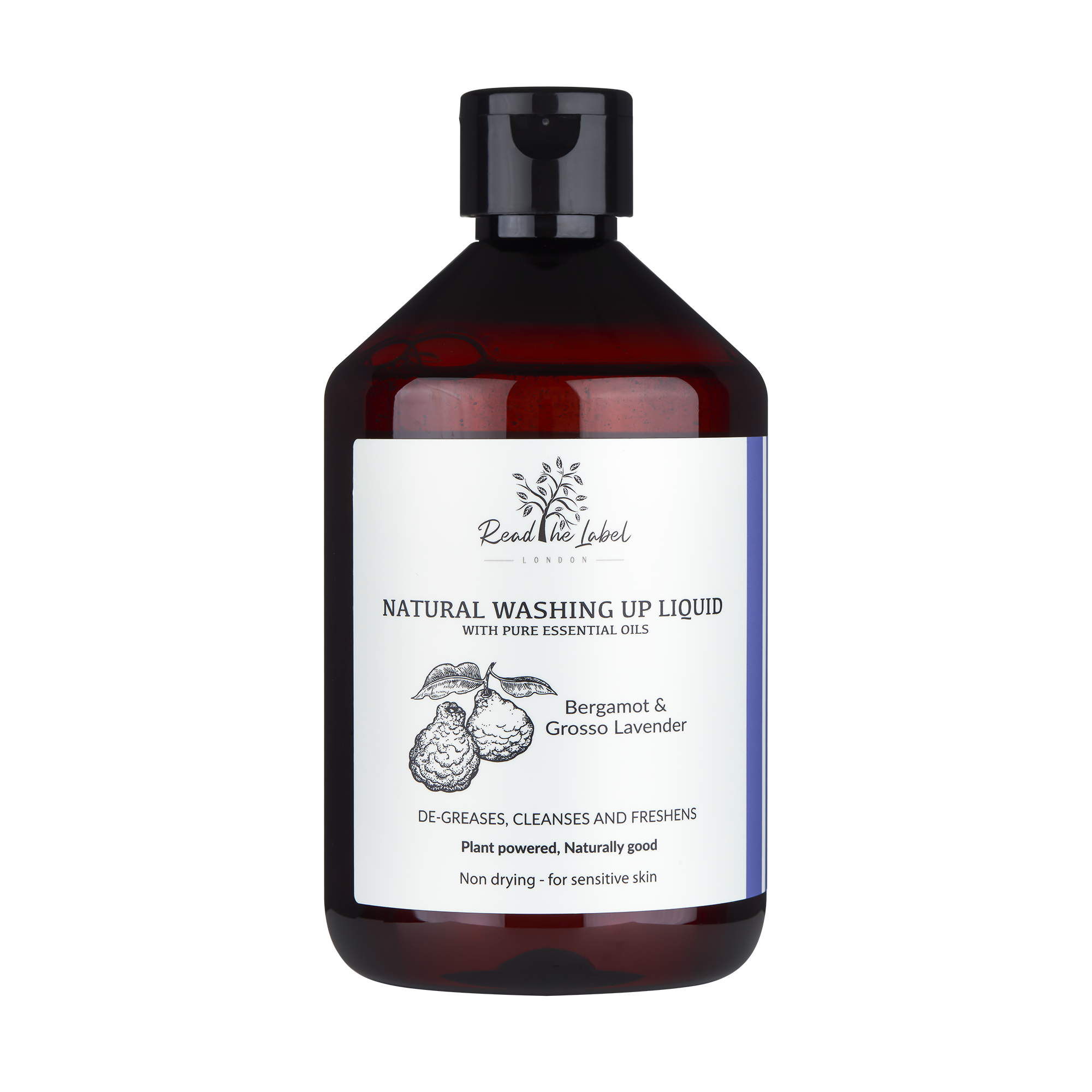 Natural Washing Up Liquid – Bergamot & Lavender - 500ML
