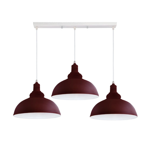 3 Way Adjustable Pendant Light Metal Retro Hanging Light ~4299