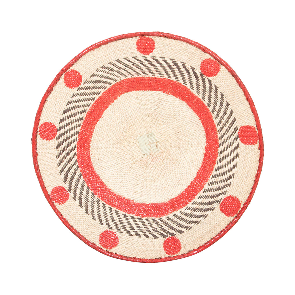 Tonga Painted Pattern Baskets | Red Pattern
