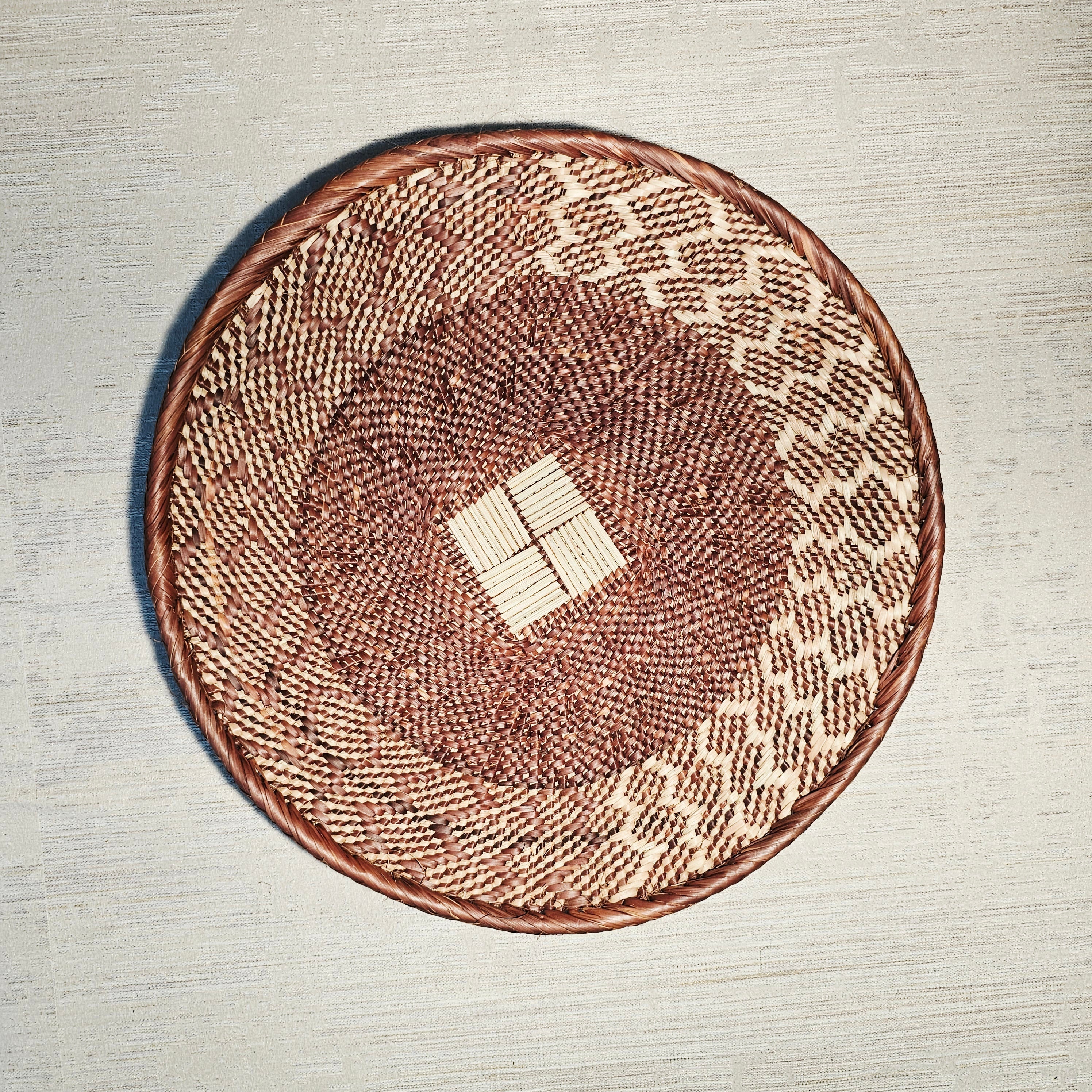 Set of 3 Handmade African Wall Baskets | Zimbabwe Baskets | Boho Wall Decor | 3B