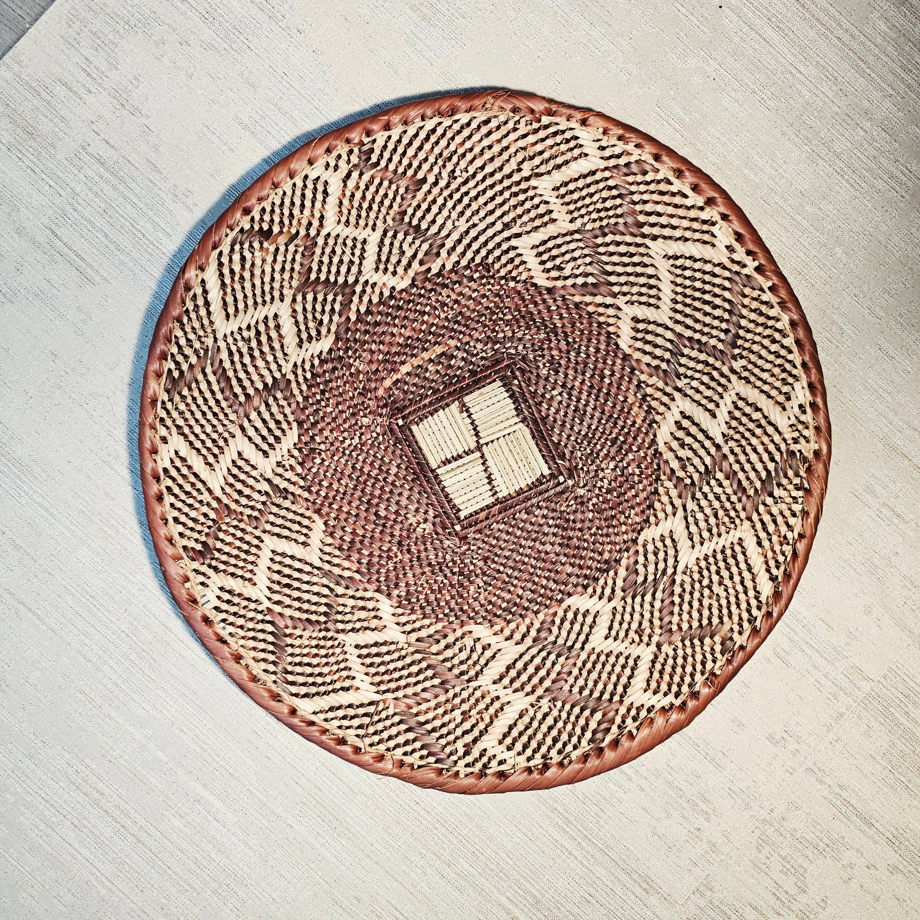 Set of 3 Handmade African Wall Baskets | Zimbabwe Baskets | Boho Wall Decor | 3B