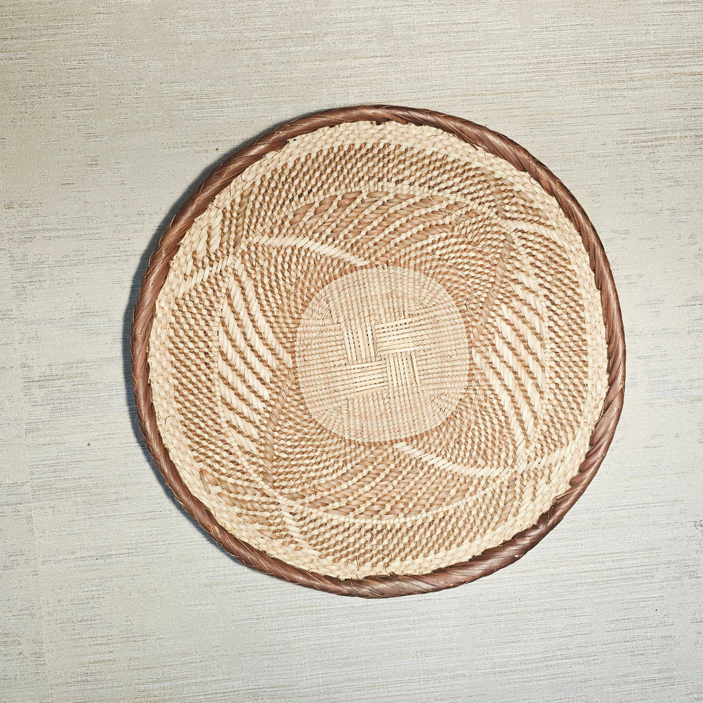 Set of 3 Handmade African Wall Baskets | Zimbabwe Baskets | Boho Wall Decor | 3A