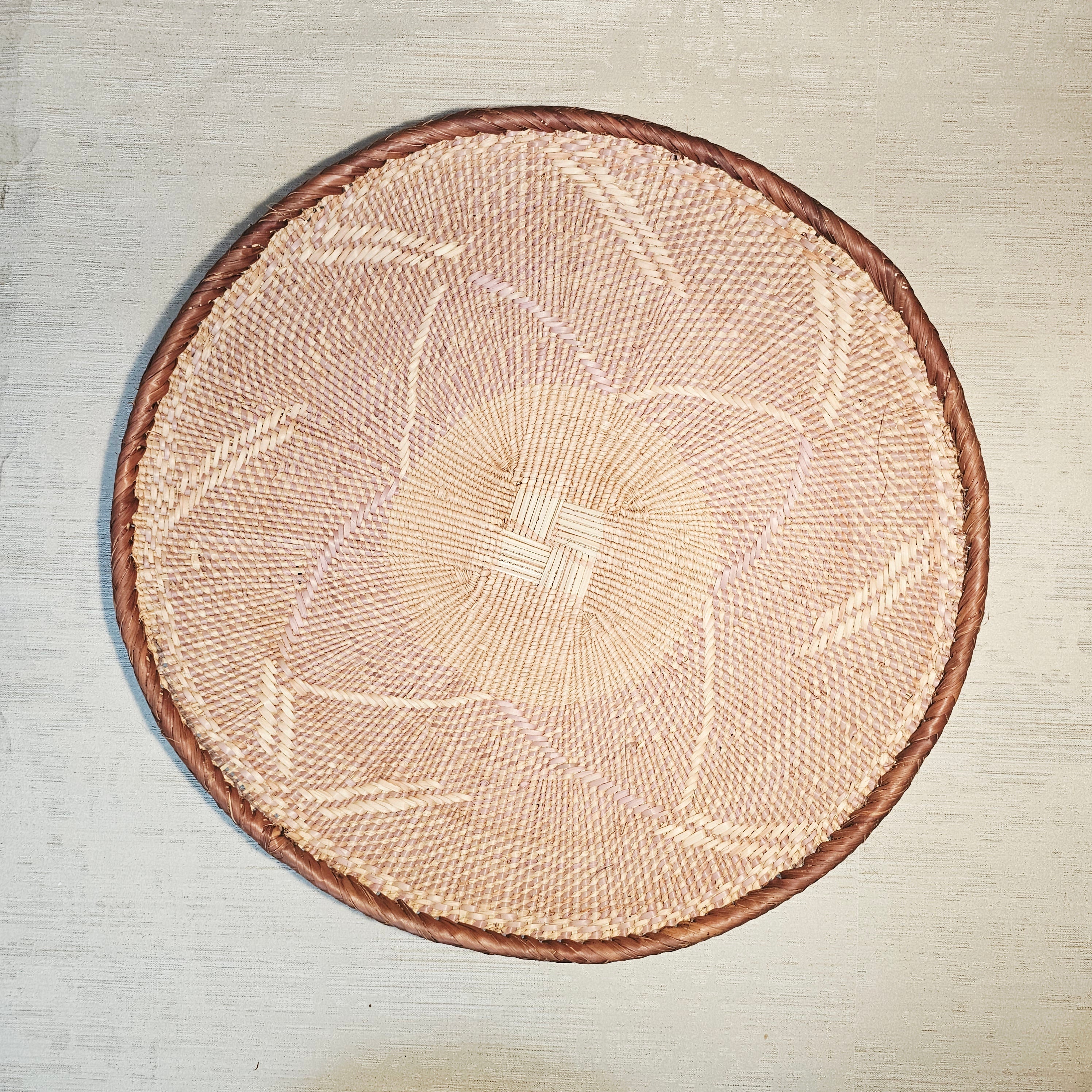 Set of 3 Handmade African Wall Baskets | Zimbabwe Baskets | Boho Wall Decor | 3A