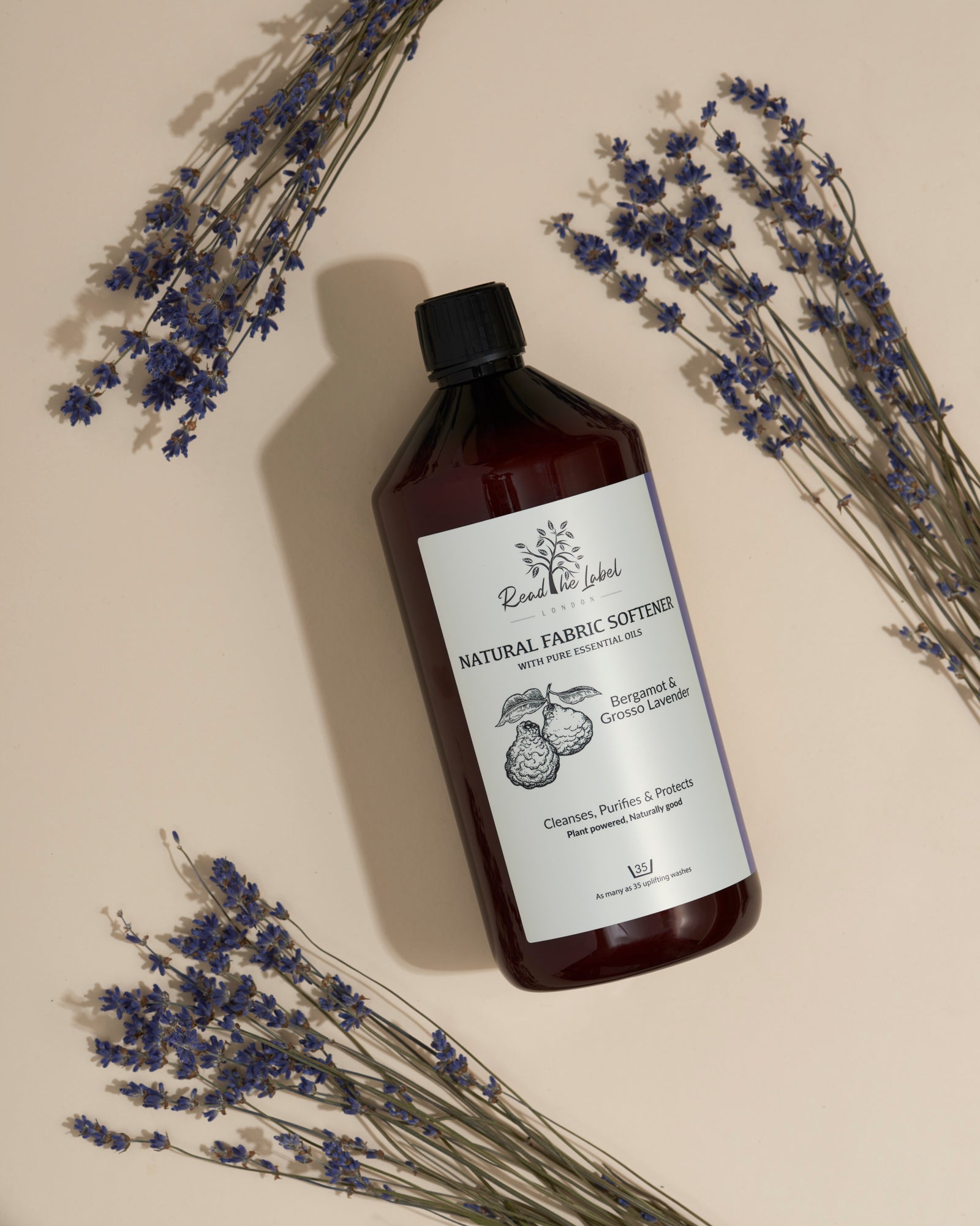 Natural Fabric Softener – Bergamot & Grosso Lavender - 1000ML