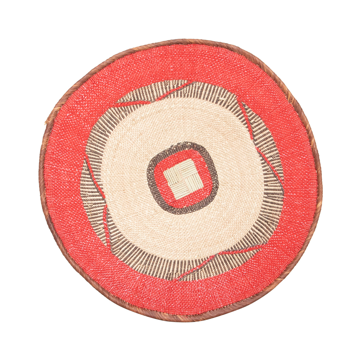 Tonga Painted Pattern Baskets | Red Pattern