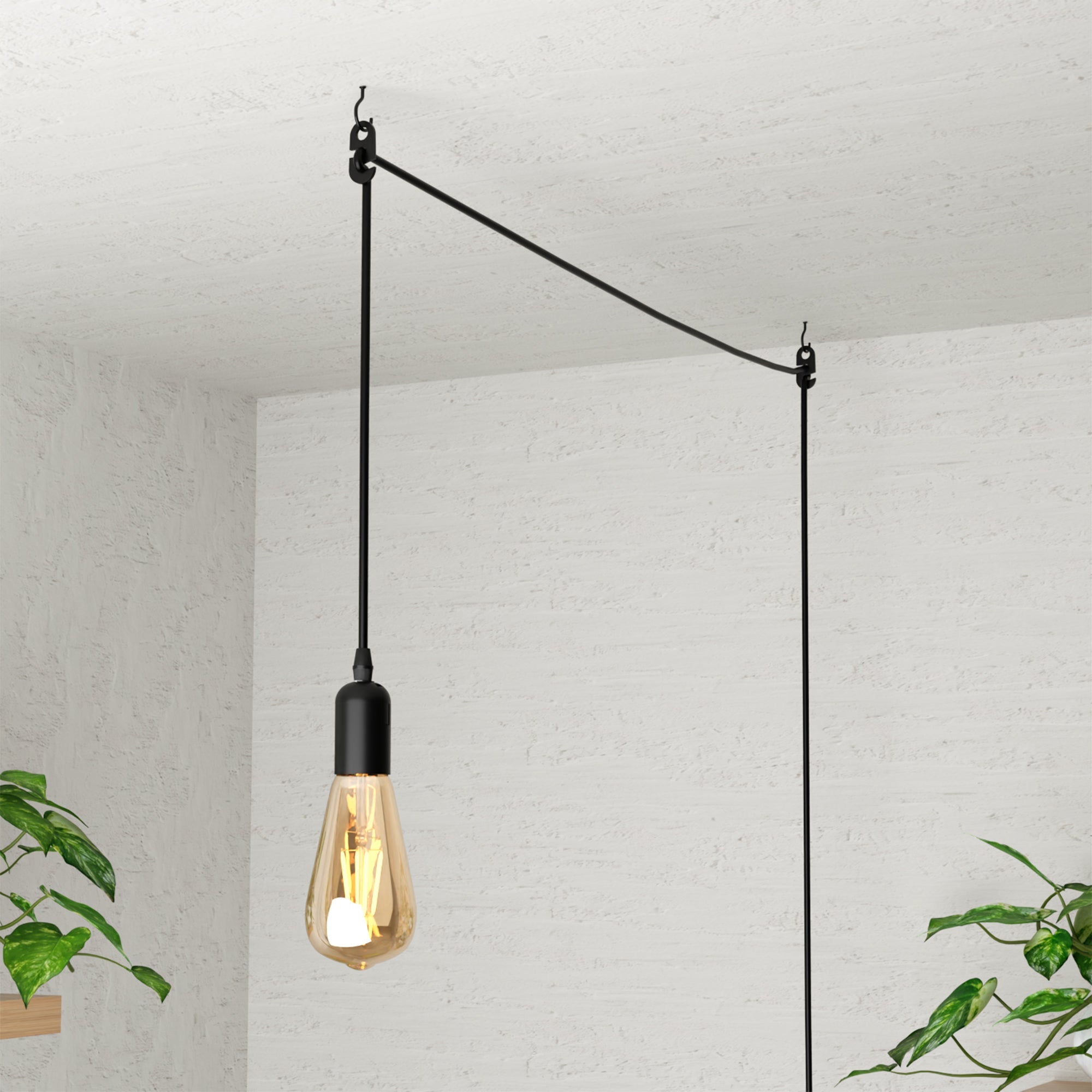 Plug-In Pendant Light Fitting Kit E27 with Switch | 2m & 4.5m ~4548