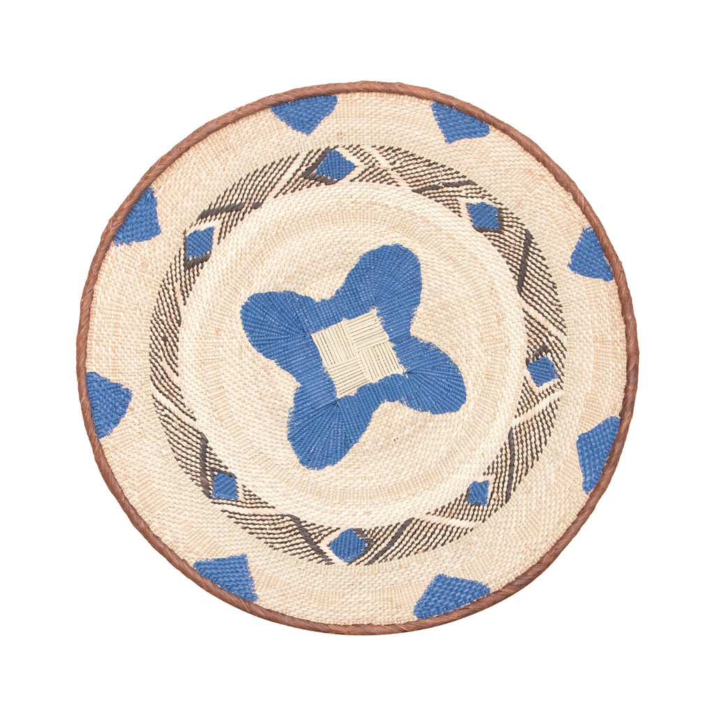 Tonga Painted Pattern Baskets | Blue