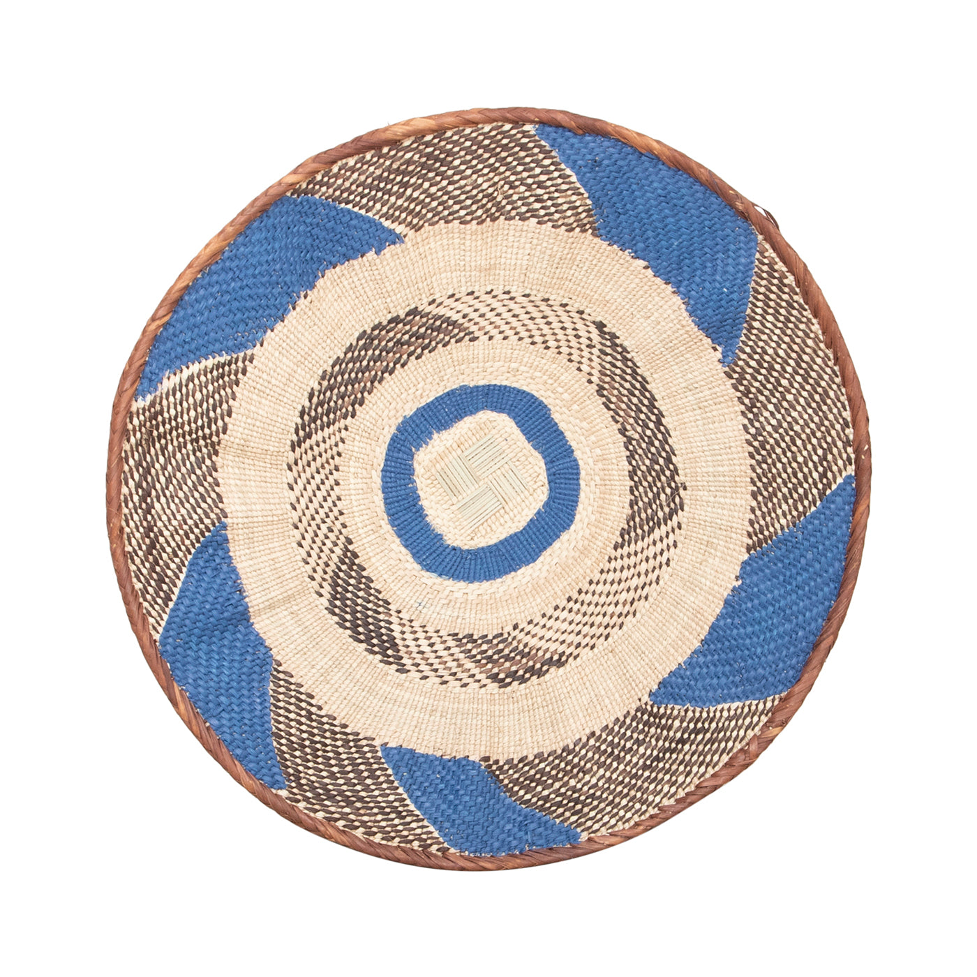 Tonga Painted Pattern Baskets | Blue