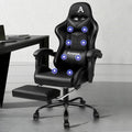NNETM Gaming Chair – Massage Office Racing Seat Faux Leather Ergonomic
