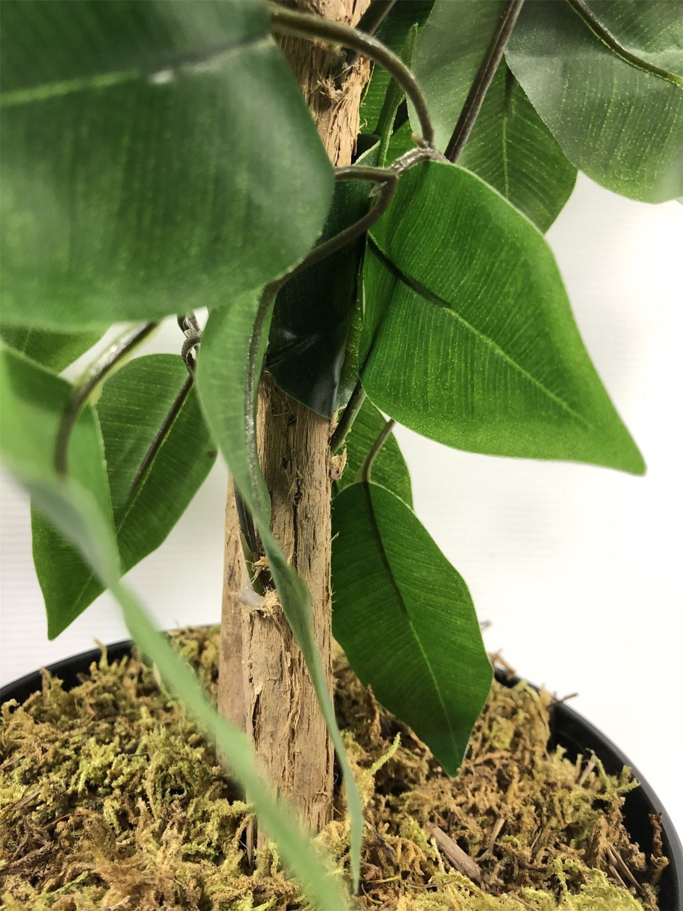 120cm Artificial Ficus Tree / Plant - Large Bushy Shape Copper Metal Planter - Premium Quality