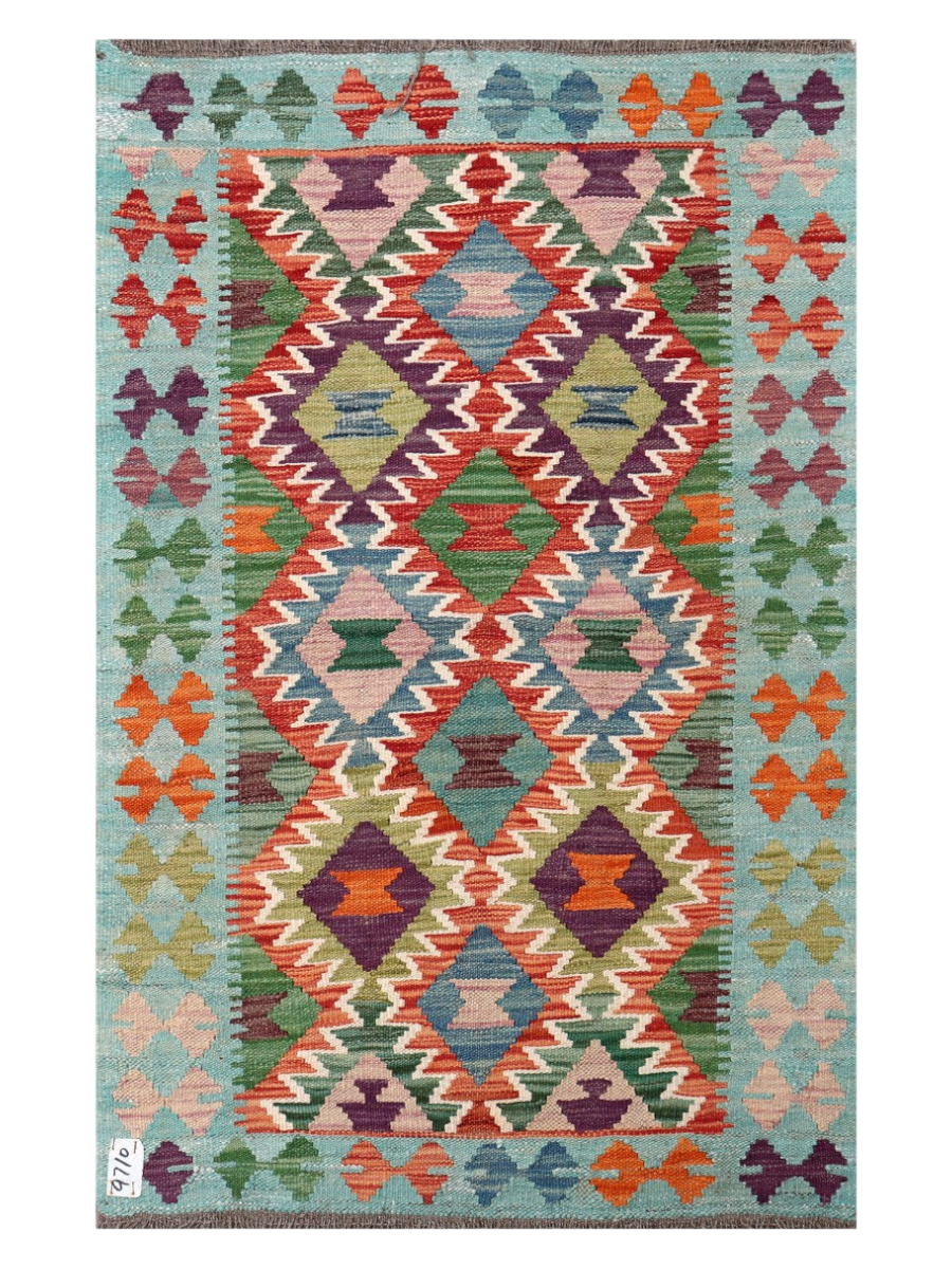 Maimana Kilim - 122 × 78 cm (4'0" x 2'7")