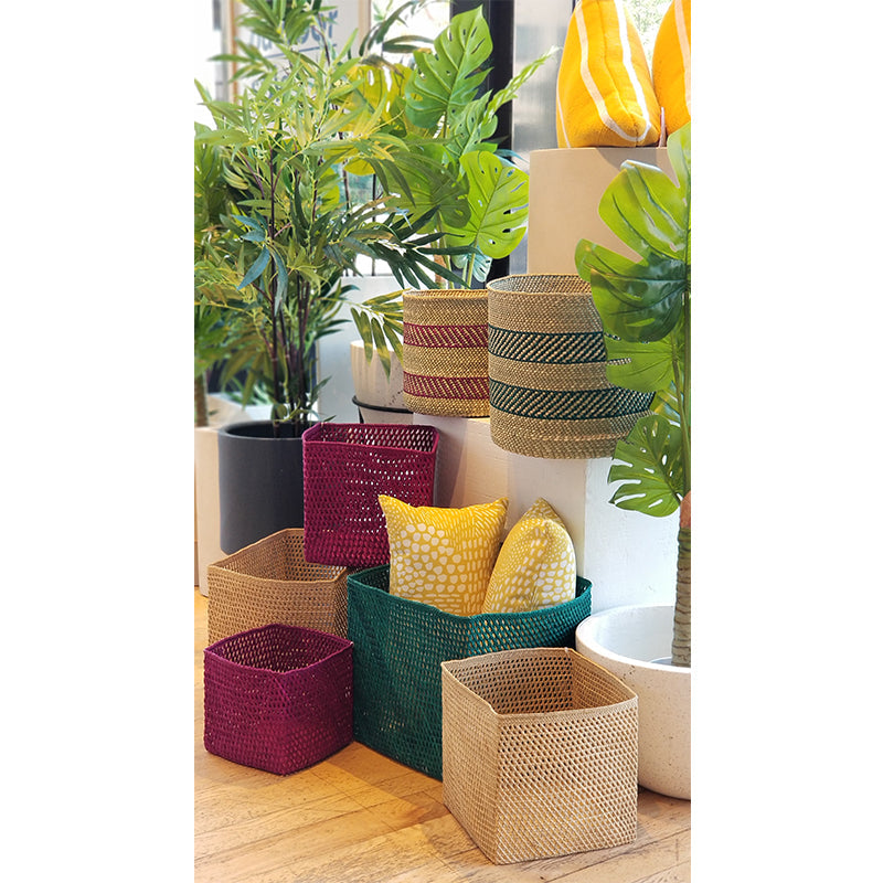 Iringa Baskets Open Weave Natural | Square