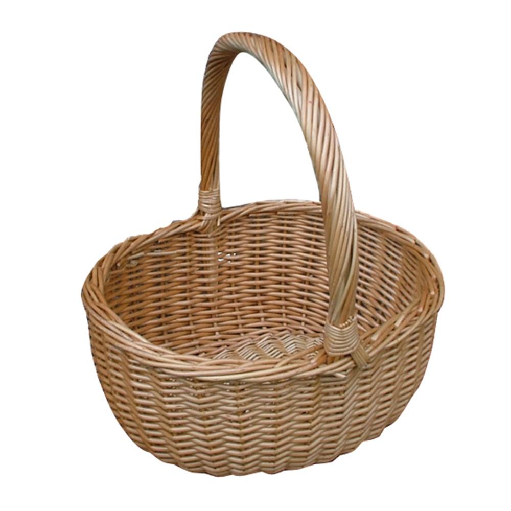 Buff Hollander Wicker Shopping Basket