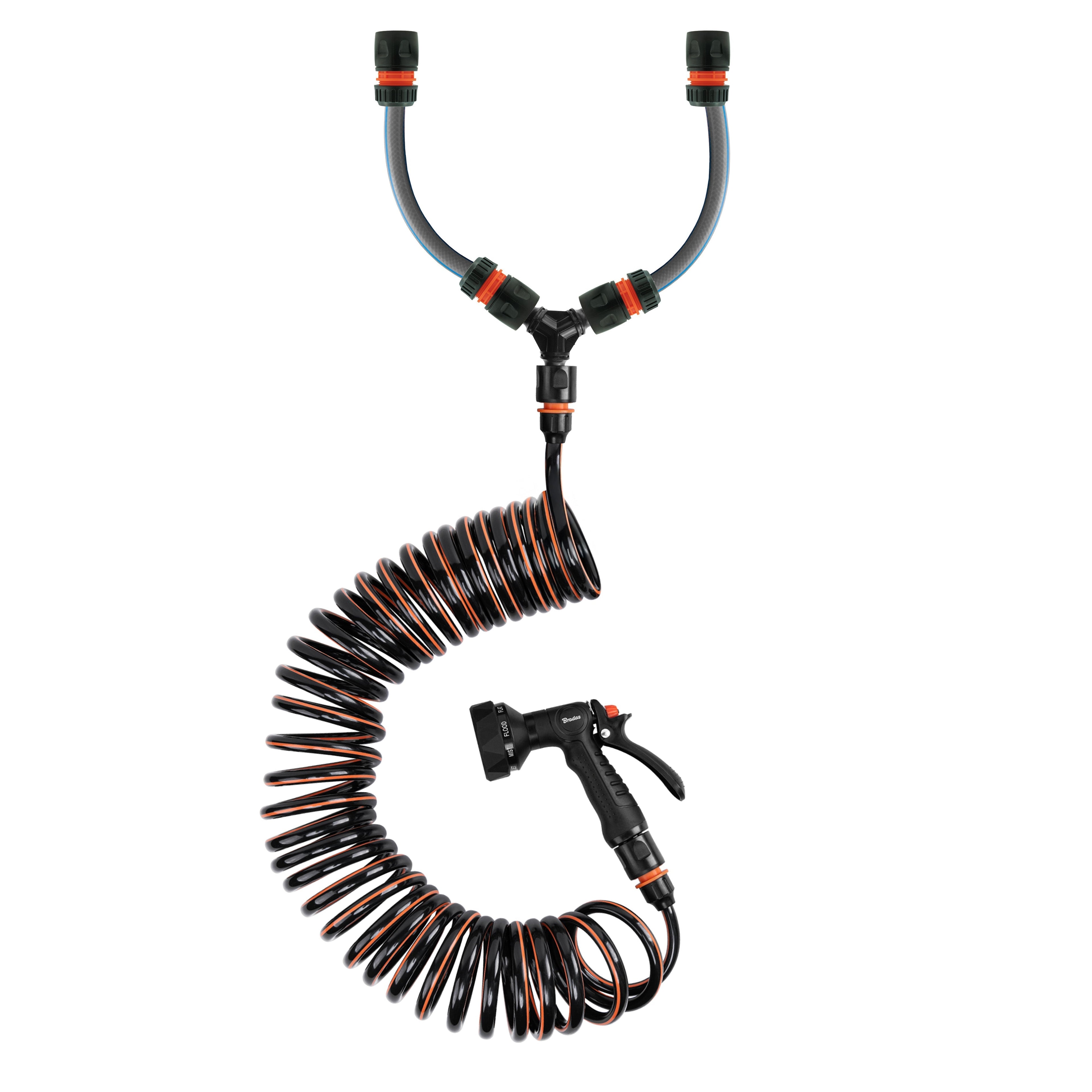 Dog Shower Mix Hot Cold Water Spiral Hose Outdoor Watering Kit Hose Pipe Fitting