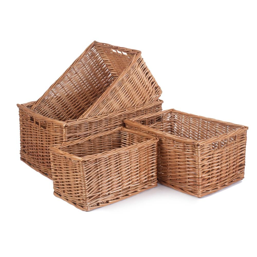 Double Steamed Wicker Storage Basket