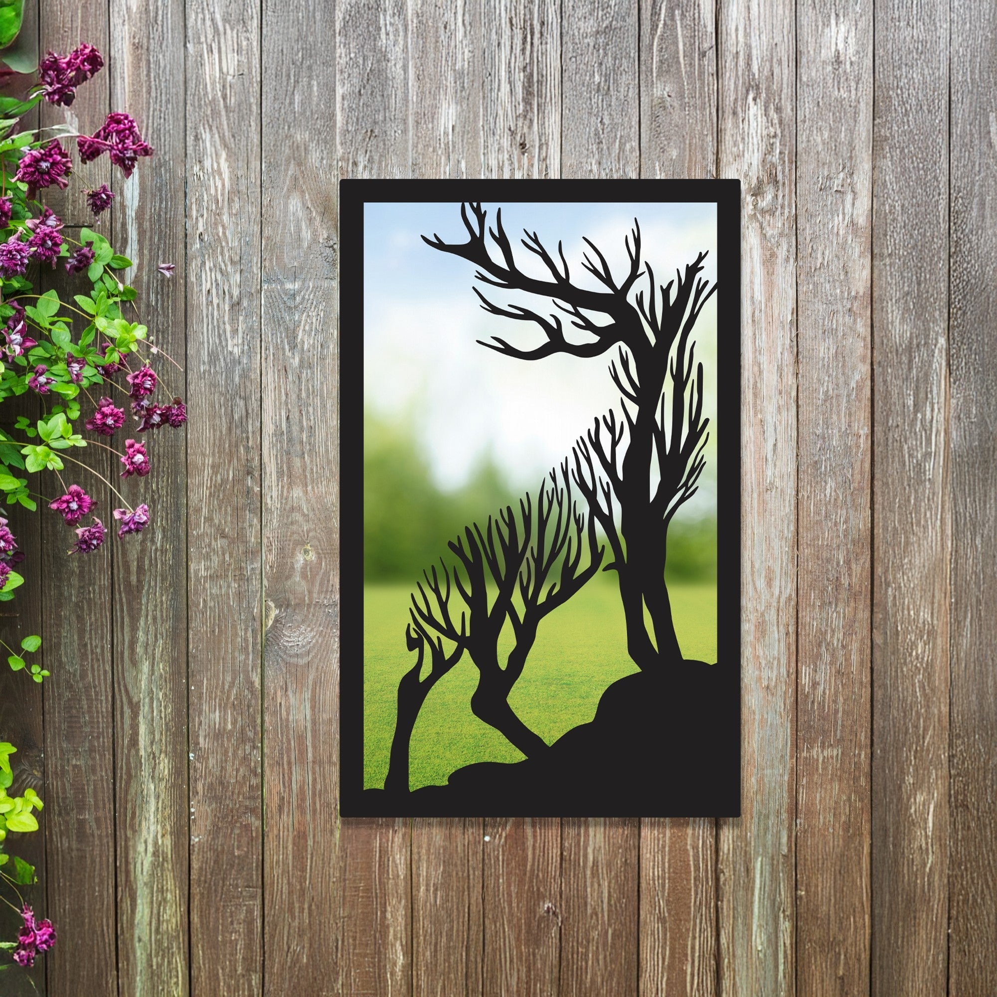 Roaring Stag Garden Mirror-2