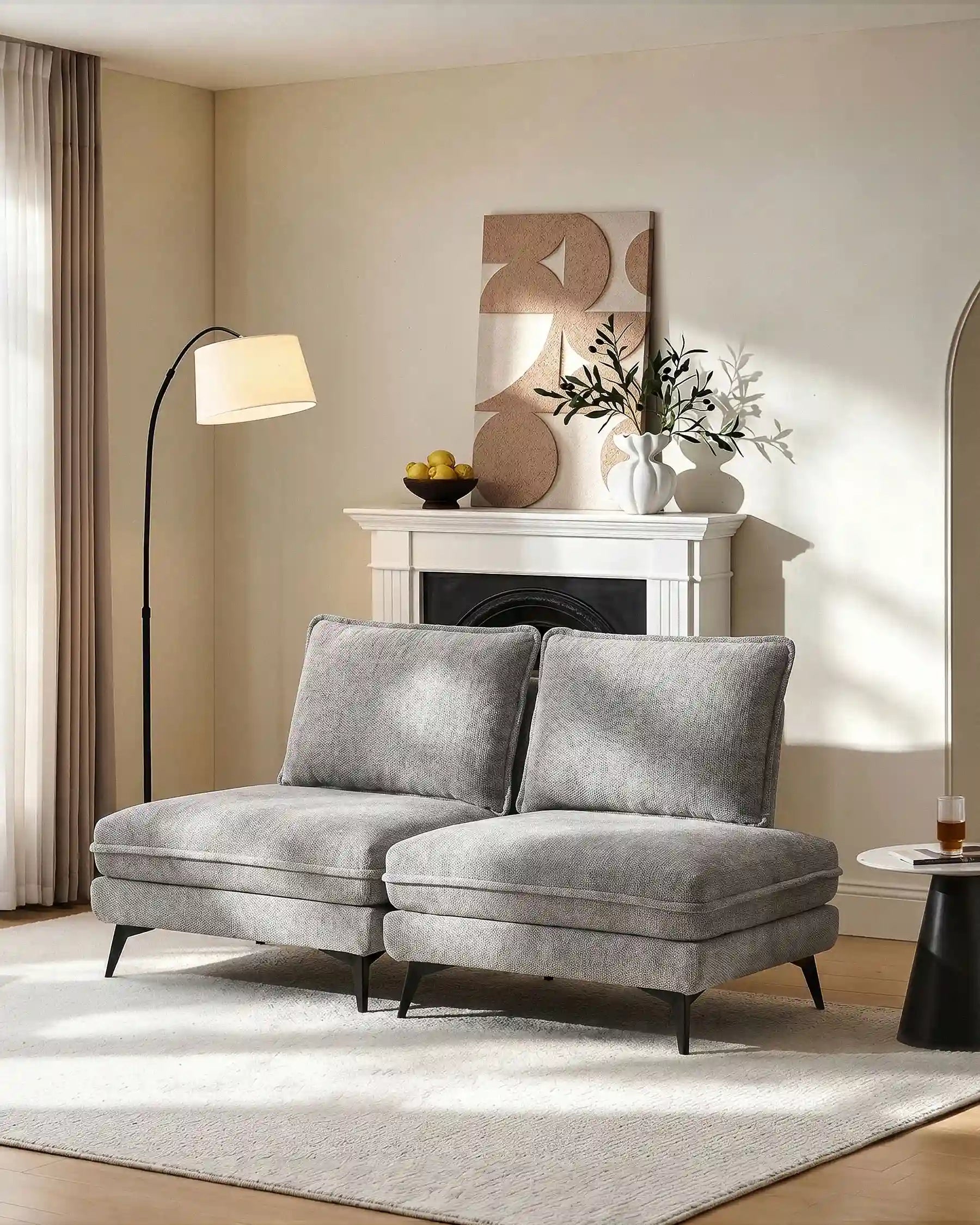 Hudson Grey Modular Sofa