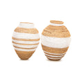Buhera Statement Art Baskets | Painted White