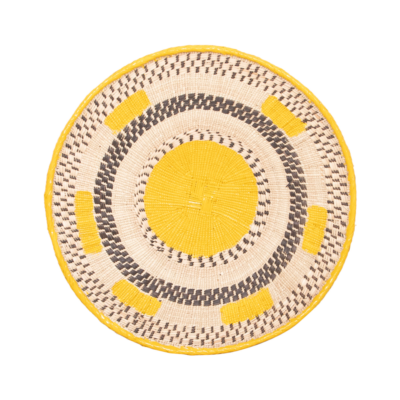 Tonga Painted Pattern Baskets | Yellow Pattern