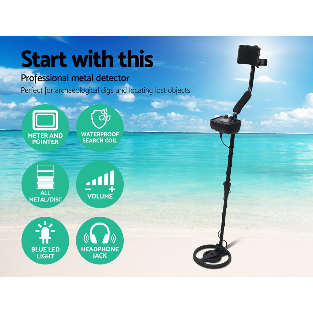 NNEDSZ Metal Detector with Headphones - Black-2