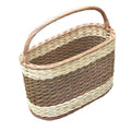 Oblong Wicker Shopping Basket