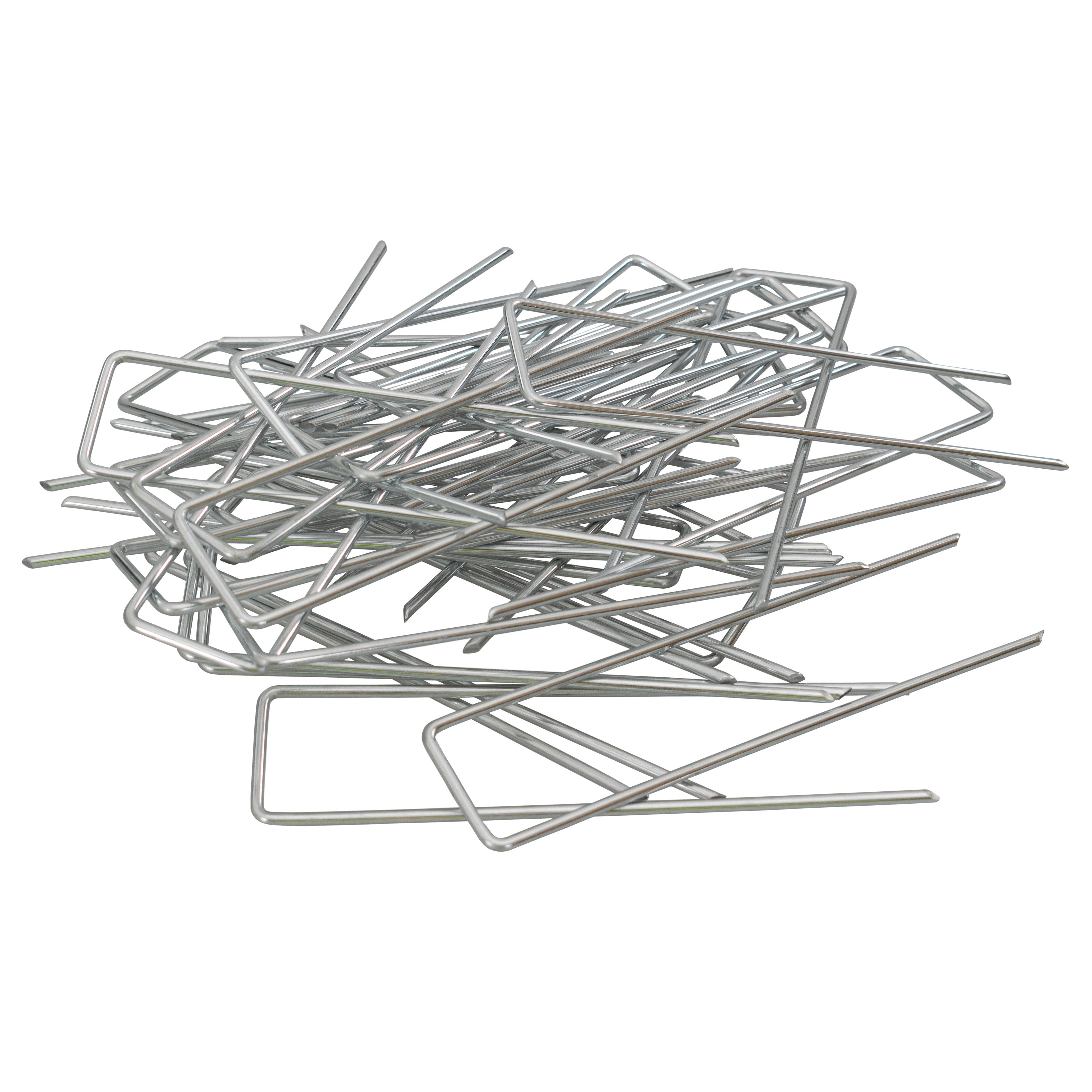 Metal Hold Down Staple U-Pegs, Pack of 100
