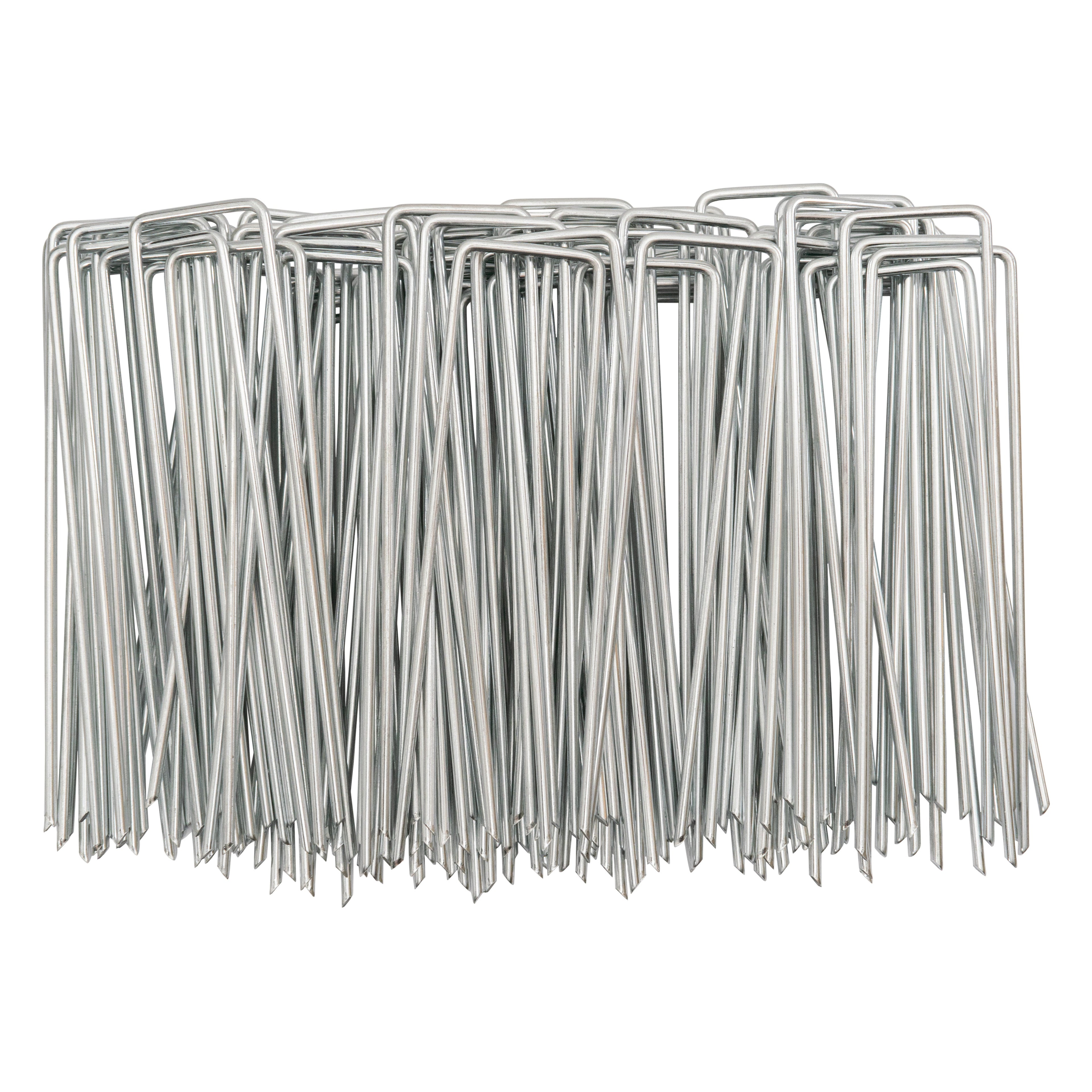 Metal Hold Down Staple U-Pegs, Pack of 100