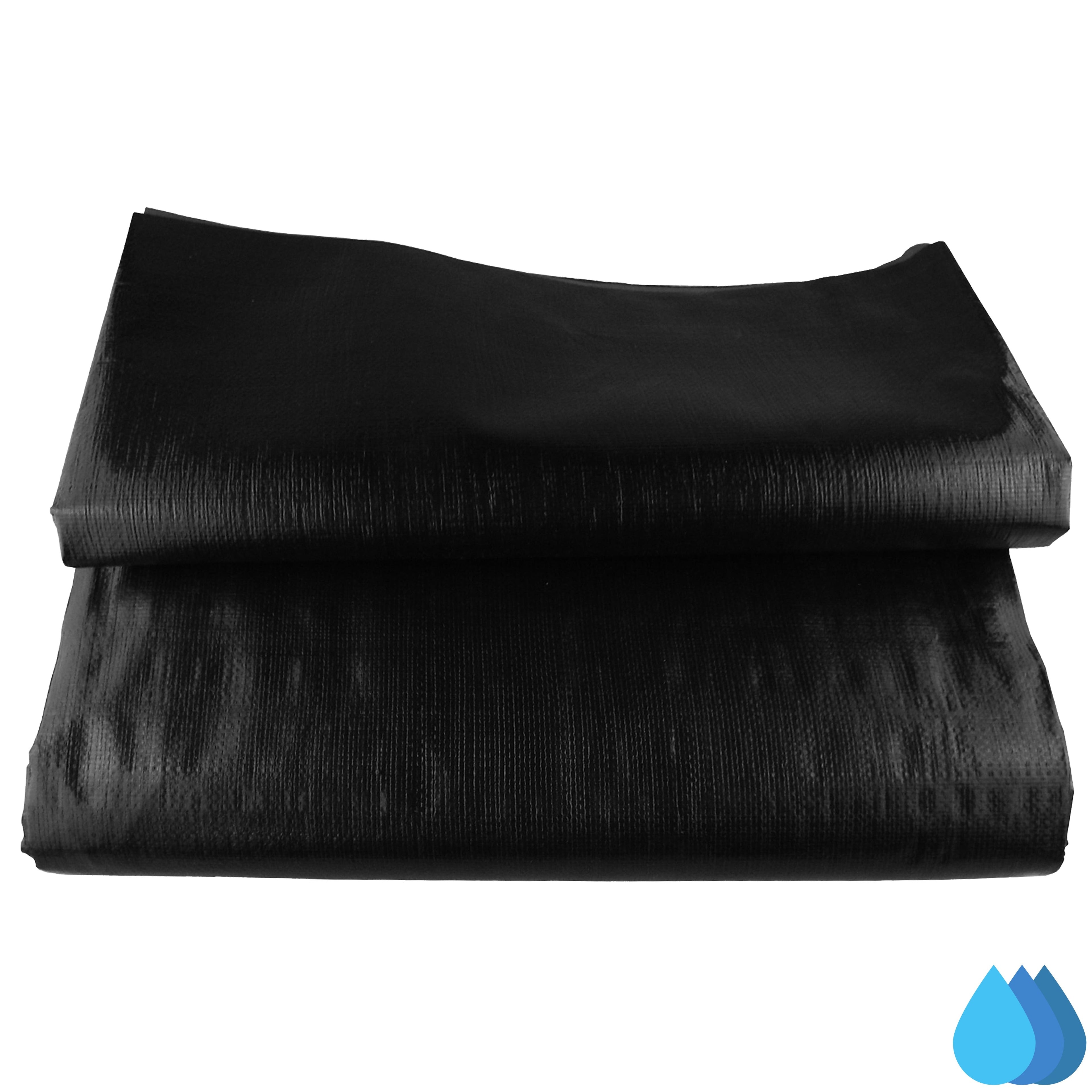 1.5m x 10m Black Pond Liner, L-Grade 200 GSM