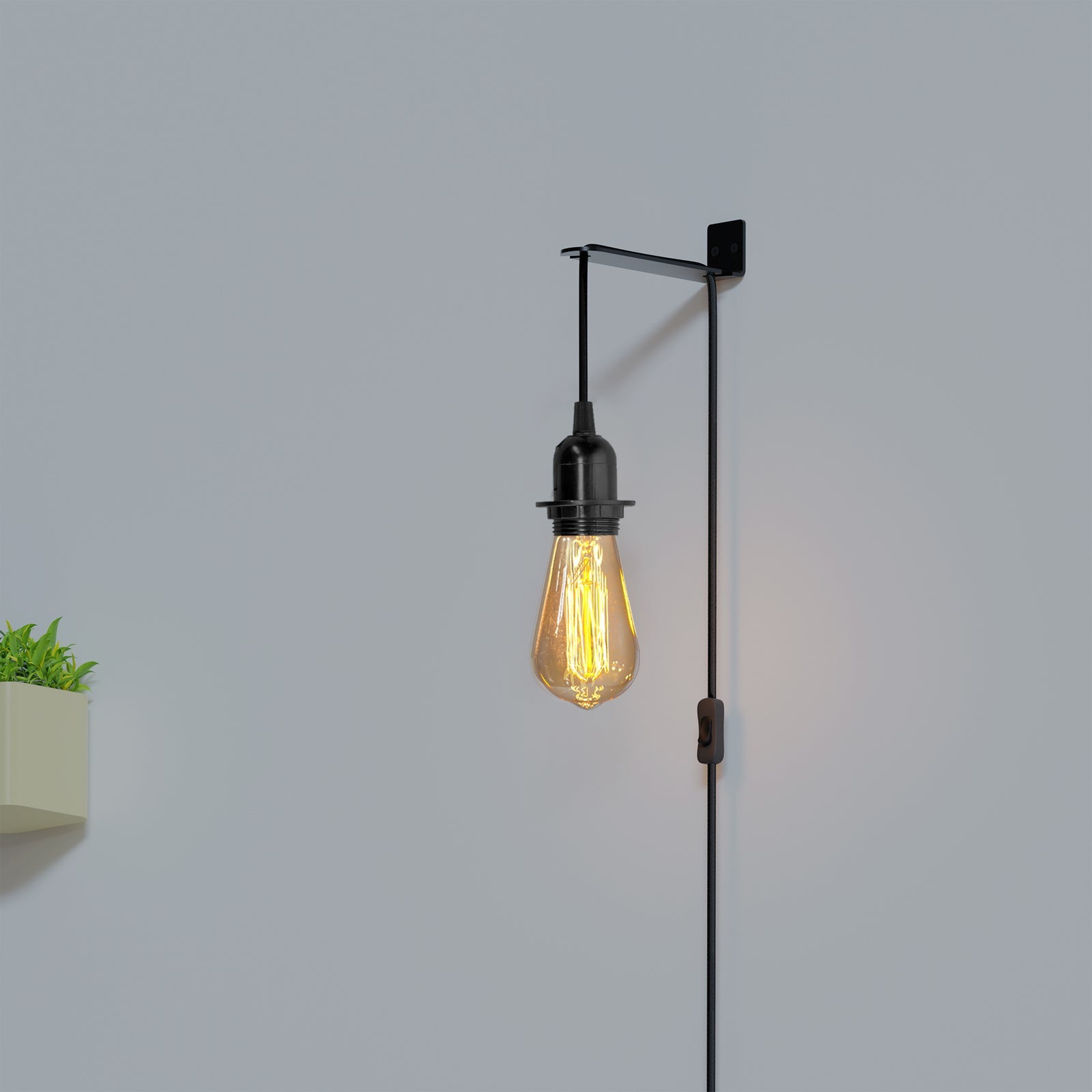 Plug-In Pendant Light Fitting Kit E27 with Switch | 2m & 4.5m ~4548
