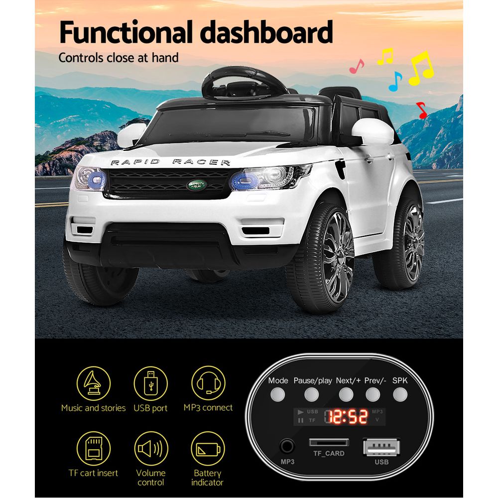 NNEDSZ  Kids Ride On Car - White