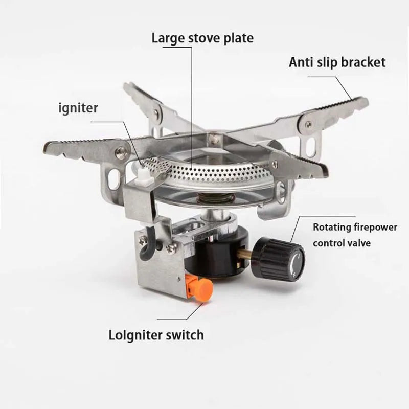 NNEOBA Ultralight Camping Gas Stove Head Silver