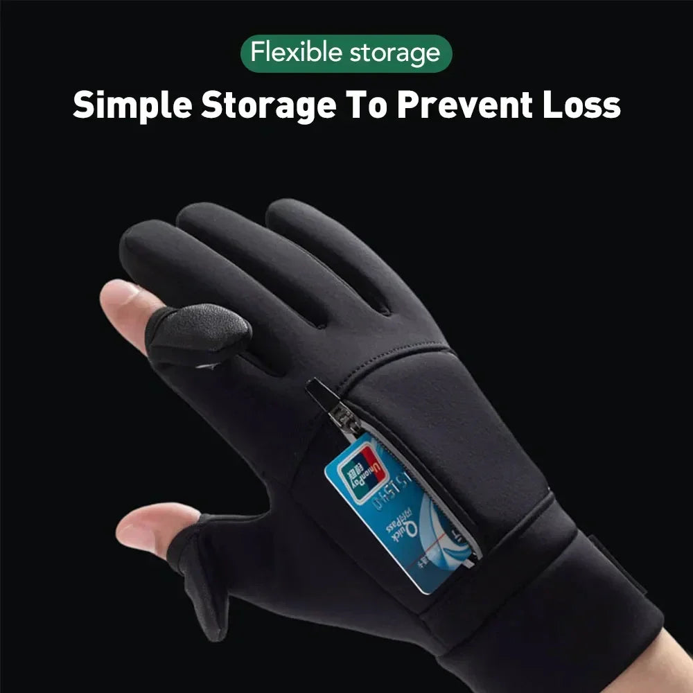 Gloves 2 Fingers Flipped Waterproof