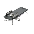 Portable Folding Camp Stove Rack Iron Black