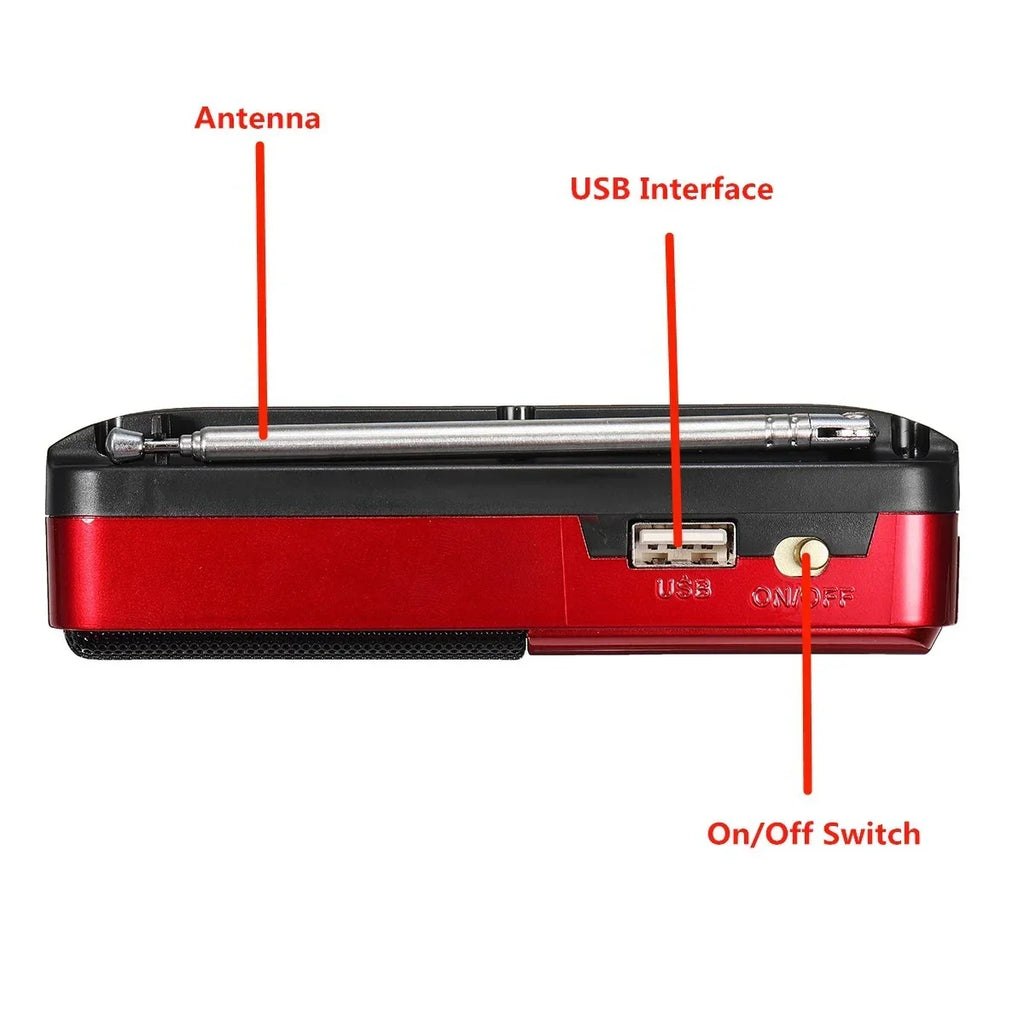 Mini Portable Rechargeable Digital FM Radio & MP3 Player