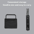 Portable Folding Camping Table Iron Table Black