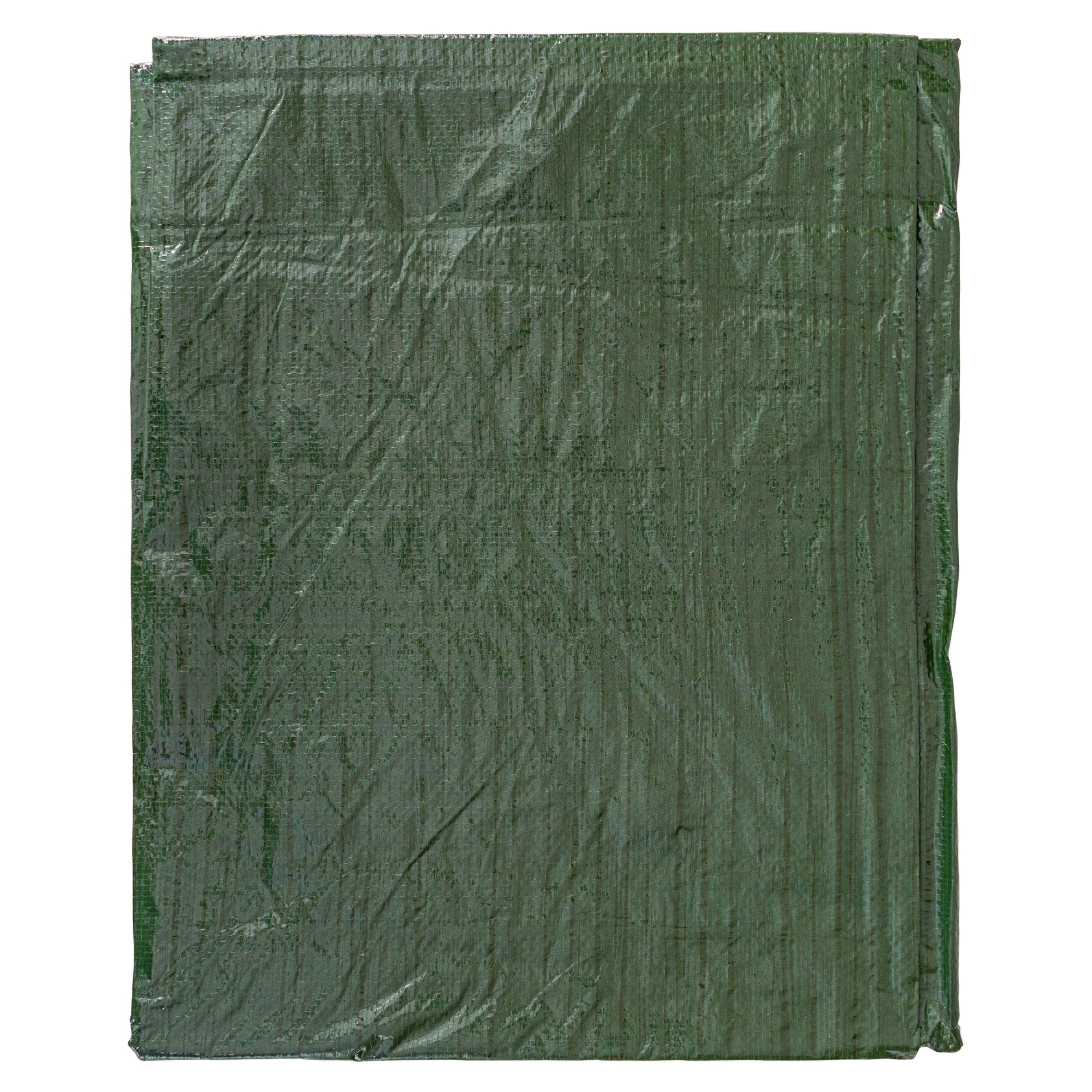 Green M-Grade Tarpaulin 5m x 6m Waterproof Tarpaulin Cover Weed Control Membrane