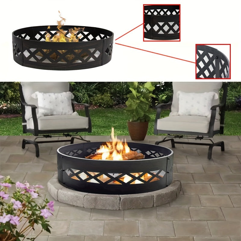 Fire Pit Ring for Outdoor Wood Burning