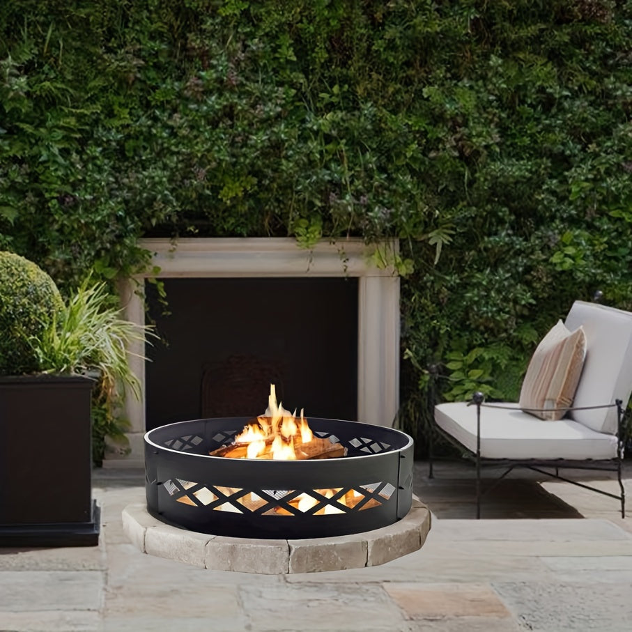 Fire Pit Ring for Outdoor Wood Burning