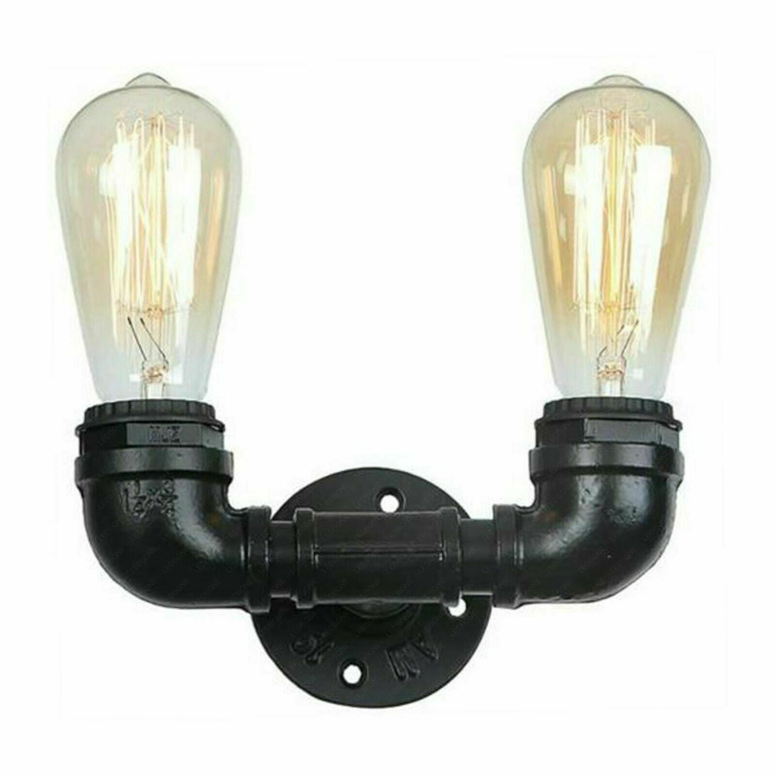 Twin Vintage Industrial Water Pipe Wall Light E27~2065