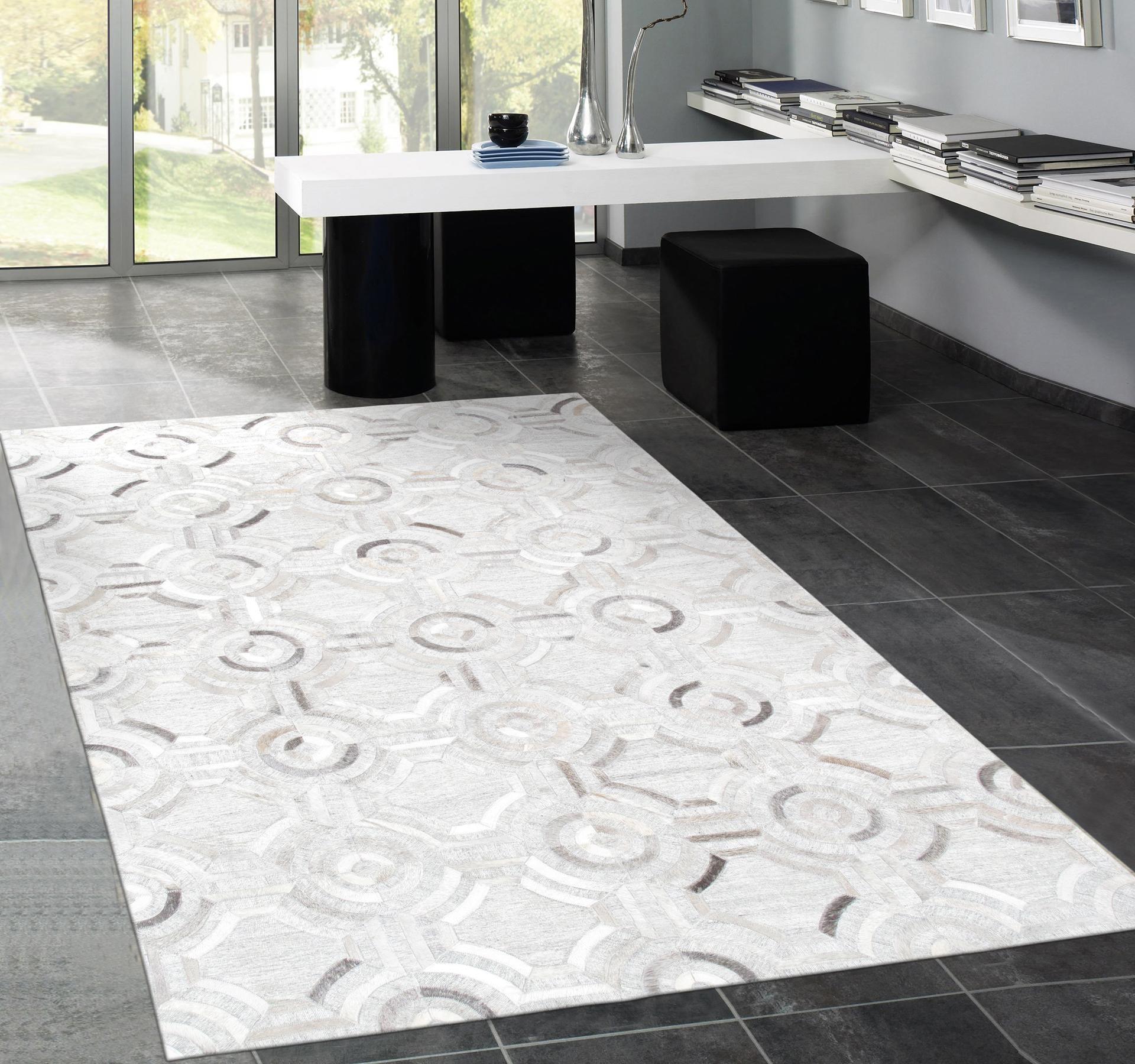 Canvello Hand-Loomed Cowhide Area Rugs- 8x10