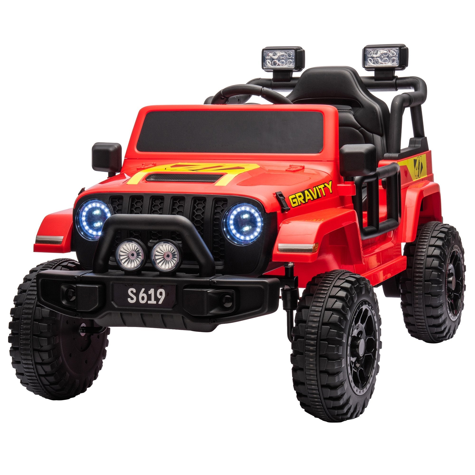 NNEDPE S619 Gravity Kids Electric Ride On Car - Red-0