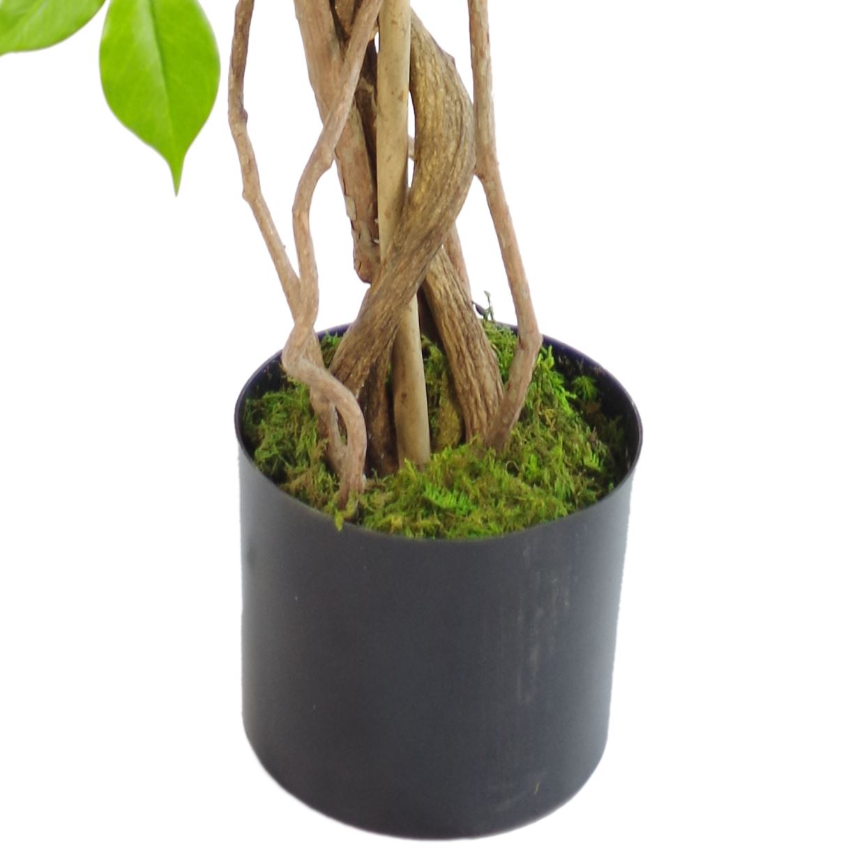 Artificial 110cm Purple Wisteria Tree with Copper Metal Planter