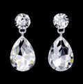 #16999 - Pear Statement Drop Earrings - 1"