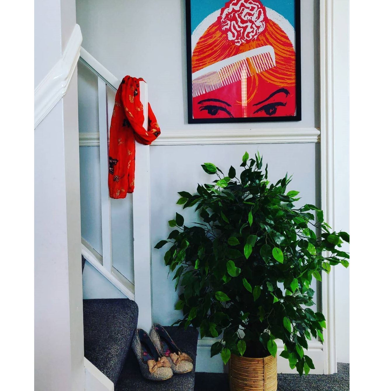 120cm Artificial Ficus Tree / Plant - Large Bushy Shape Copper Metal Planter - Premium Quality