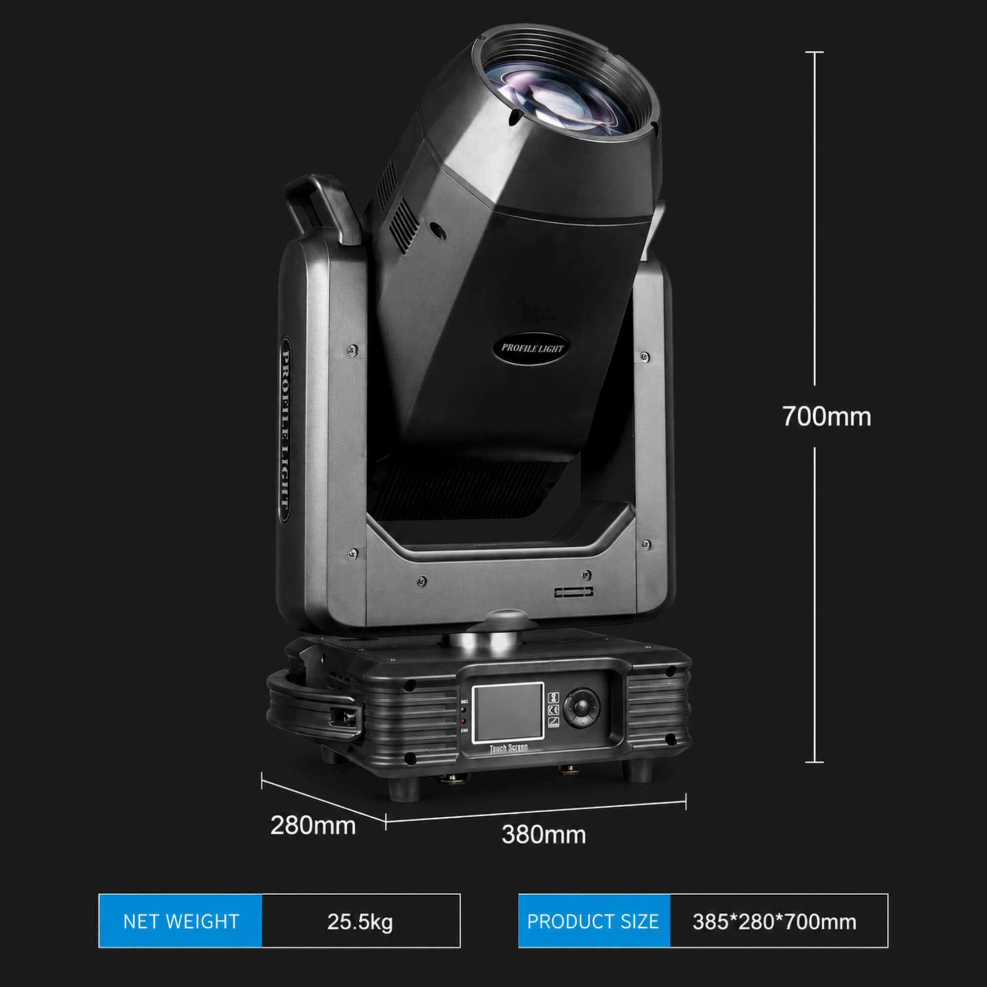 F21 DMX CMY Framing LED Moving Head Profile Light 600W for Stages