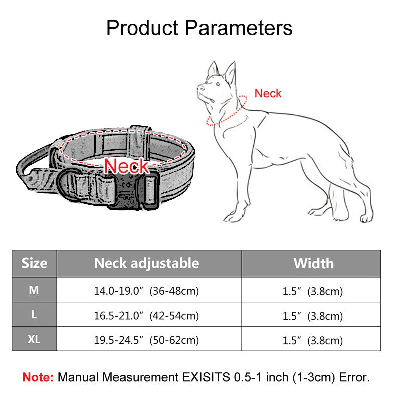 Durable Military Tactical Dog Collar