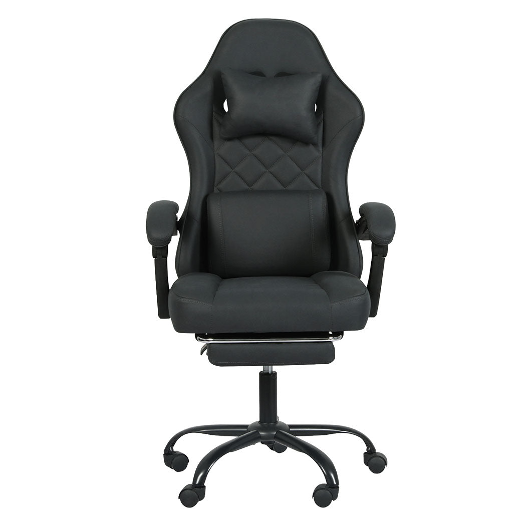 Levede Office Chair High Back Suede Fabric Gaming Chair