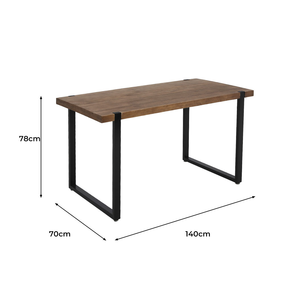 NNEIDS Levede Dining Table Industrial Wooden-1