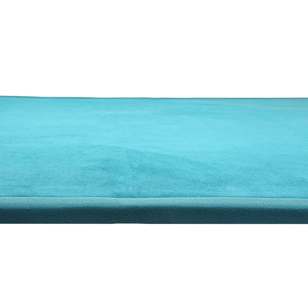 Marlow Coral Velvet Area Rugs Large Mat 150x200cm Blue